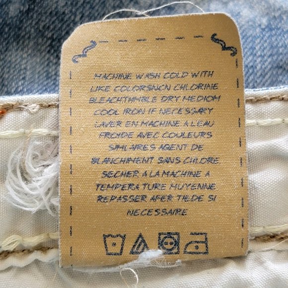 X-Ray Rainbow Embroidered Distressed Flare Denim Jeans - Picture 16 of 16